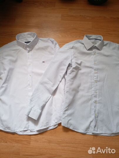 Мужские белые рубашки s, xl