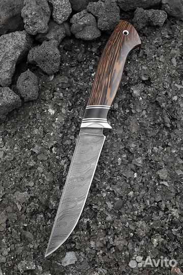 Нож Ирбис дамаск рукоять венге