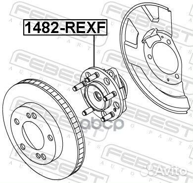 Ступица передняя 1482rexf Febest