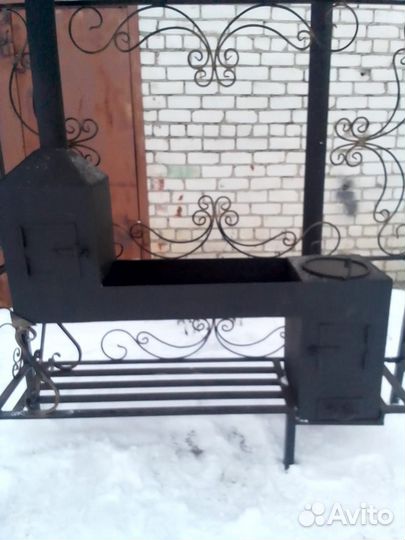 Мангал+подказан под крышей