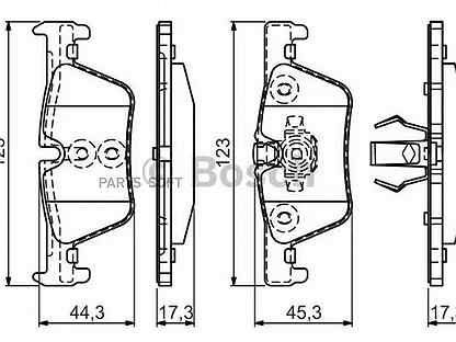 Bosch 0986494554 Колодки тормозные дисковые /компл