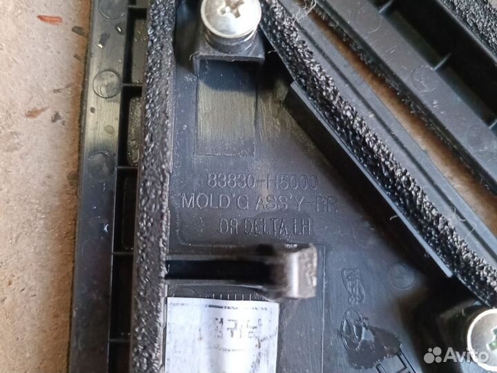 Угловая накладка стекла двери задней l solaris 2