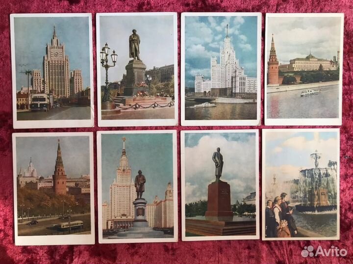 Фото-открытки СССР Москва Одесса 50-х малый тираж