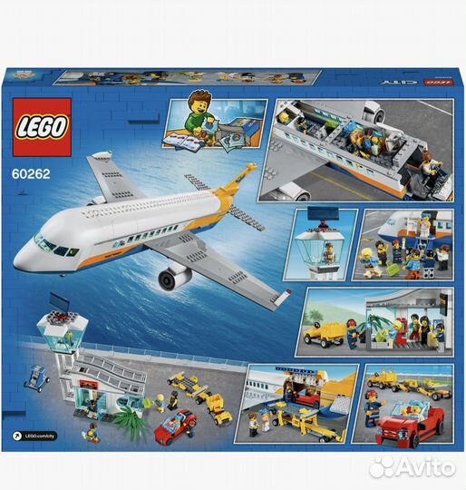 Конструктор lego City60262 Пассажирский самолёт