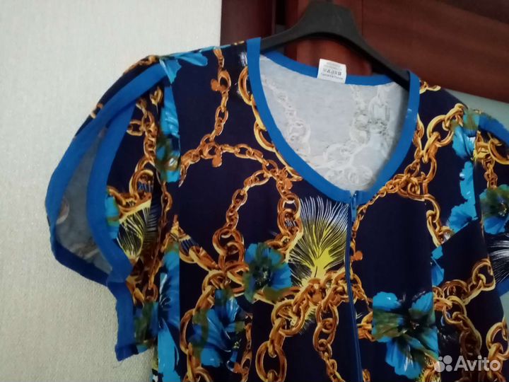 Домашний Халат р. 58 - 60 хлопок