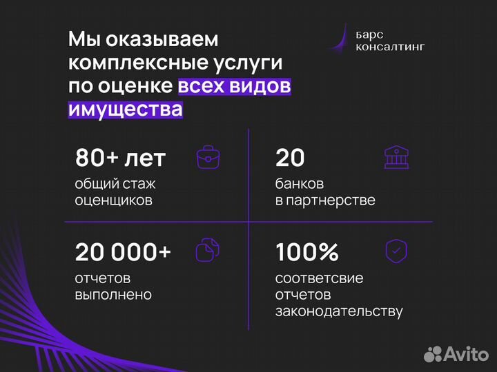 Услуги оценки юр. лиц