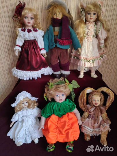 Куклы фарфоровые коллекционные