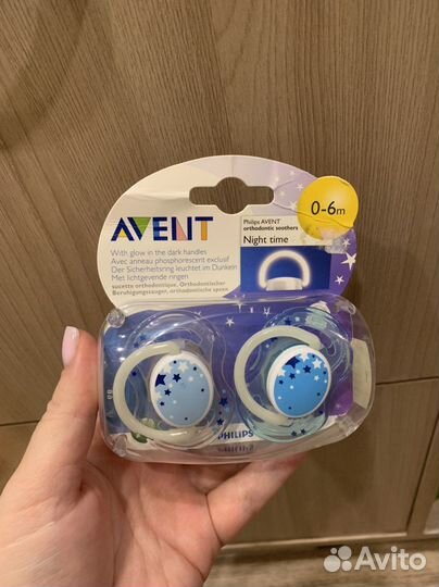 Соски пустышки новые Avent 0-6 мес оригинал Европа