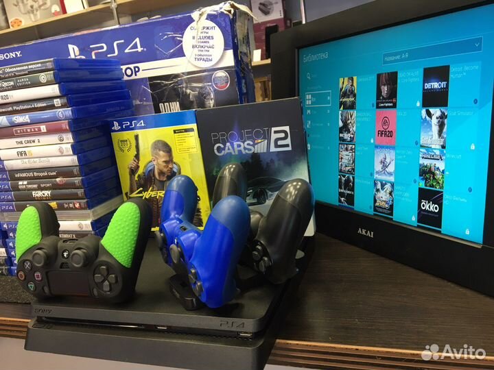 Sony playstation 4 slim 1 tb 45 дисков