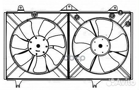 Вентилятор радиатора toyota camry XV30 01- 2.0I