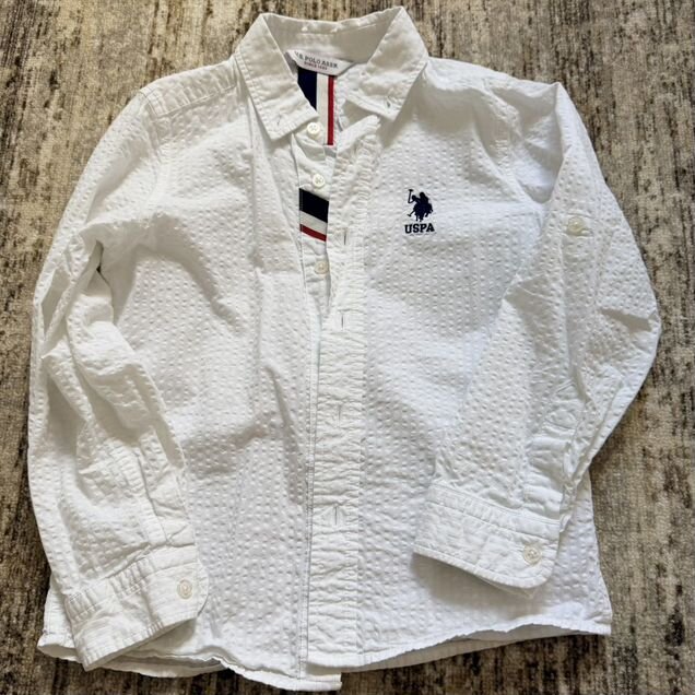 Белая рубашка U.S. Polo Assn., размер 116-122