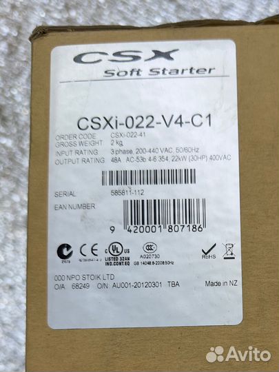 Устройства плавного пуска CSXi-022-V4-C1