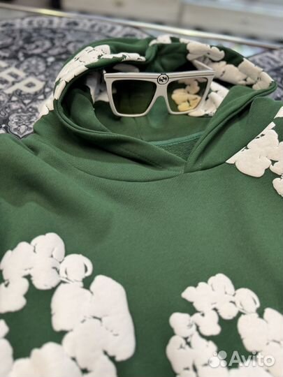 Худи Denim tears зеленое