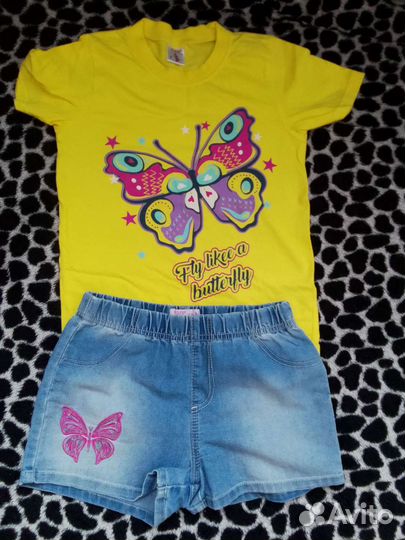 Одежда для девочки пакетом (6-8 лет)