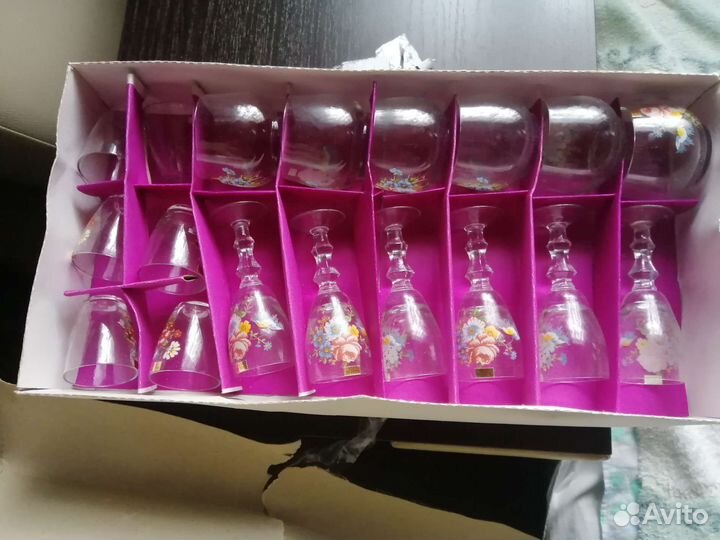 Набор посуды из СССР, стаканы, рюмки