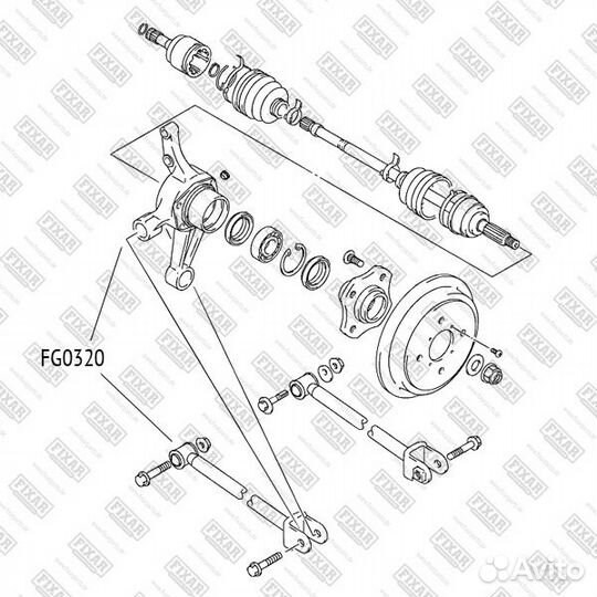 Сайлентблок заднего кулака