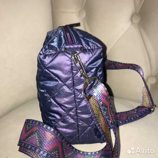 Сумочка новая фиолетовая кроссбоди нейлоновая
