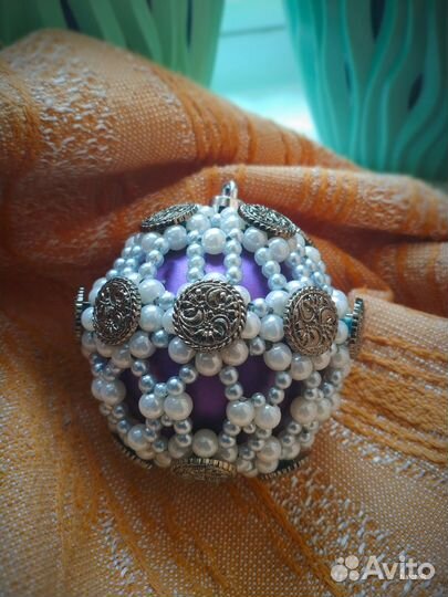 Шар новогодний ручной работы