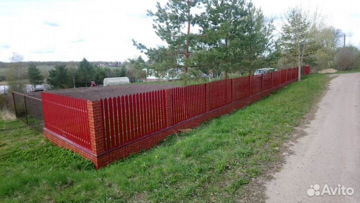 Штакетник Прямоугольный Фигурный