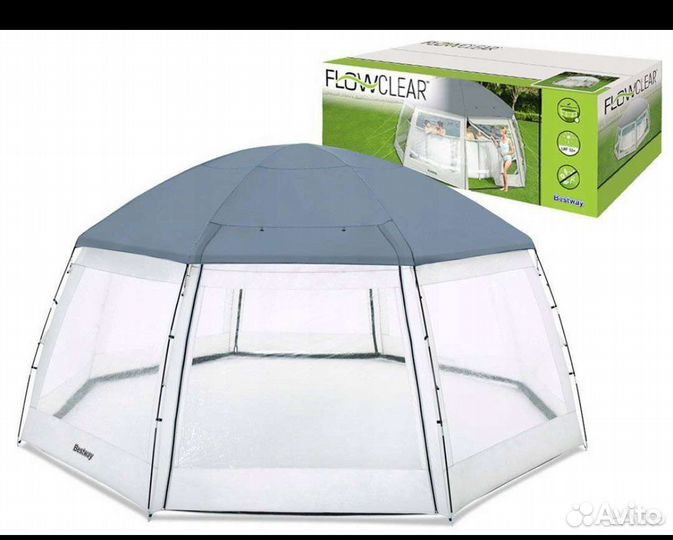 Круглый купол для бассейна 600х600х295