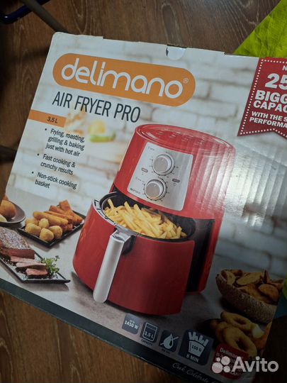 Мультипечь аэрогриль Delimano air fryer pro