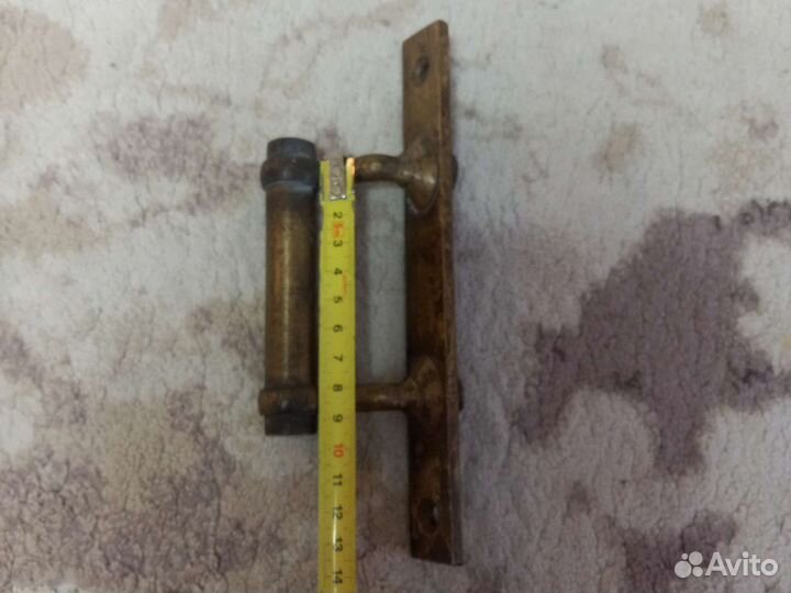 Лот Латунные ручка и защелка на дверь