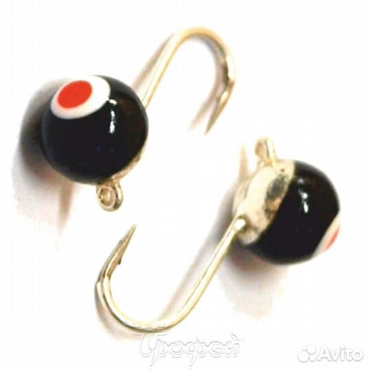 Мормышка вольф Шар с ушком 4мм 0,70гр Sil краш. по