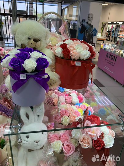 Букеты из мыла цветы из мыльных роз