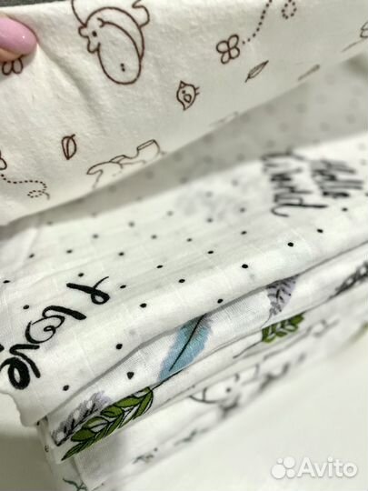 Пелёнки детские новые муслин 11шт