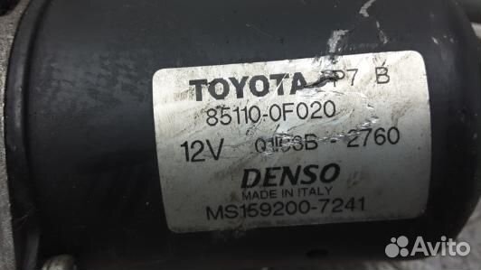 Механизм стеклоочистителя toyota corolla verso 2