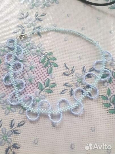 Серьги из бисера и чекеры