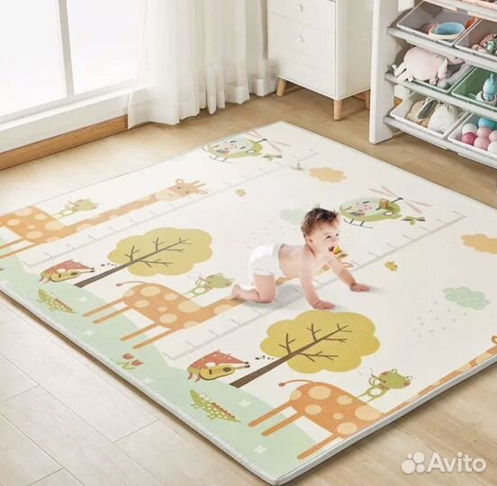 Складной детский двухсторонний коврик