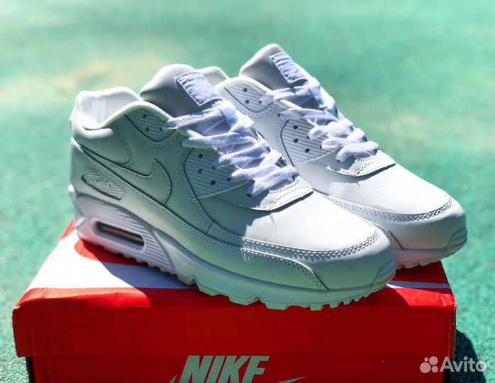 Кроссовки мужские Nike Air Max 90' white (40-44)