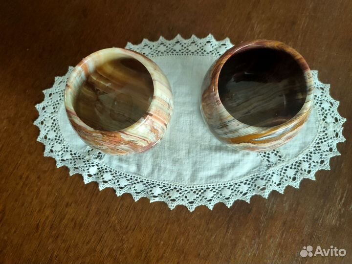 Бокалы из оникса 2 шт