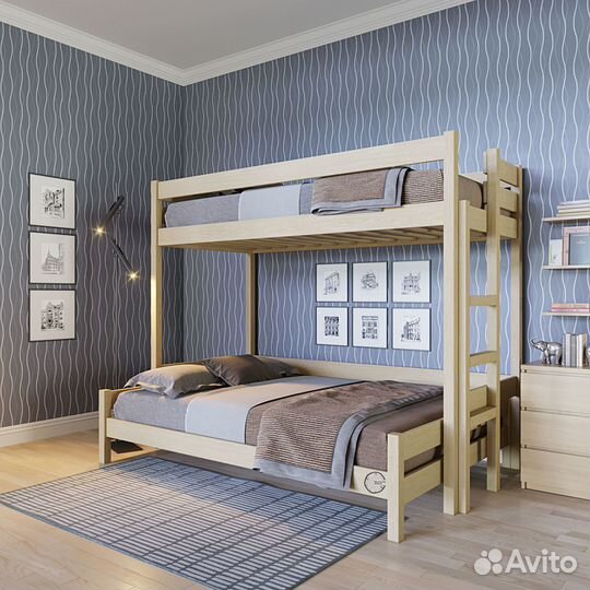 Детская кровать двухъярусная