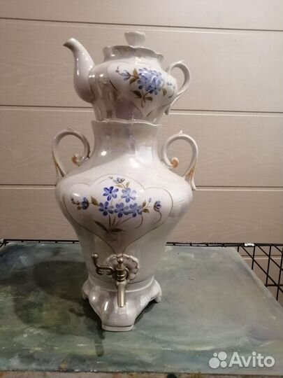 Самовар фарфоровый, электрический