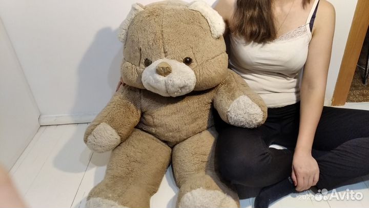 Мягкая игрушка медведь большой почти 1м