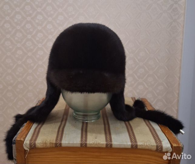 Шапка ушанка норковая женская