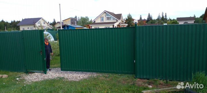 Откатные ворота 4,5 м. с комплектующими Ролтэк