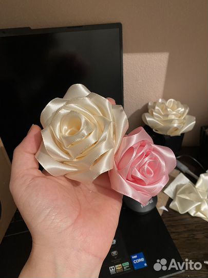 Букет из атласных лент