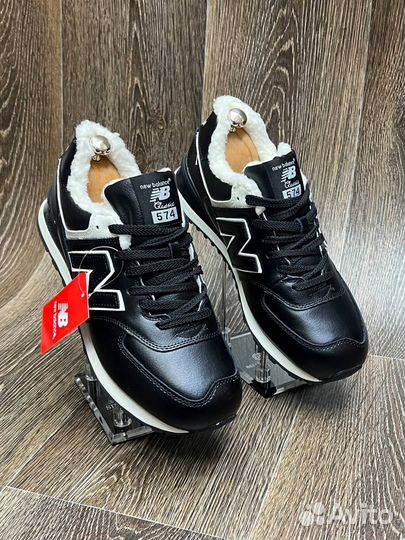 Зимние Кроссовки New balance 574 с мехом