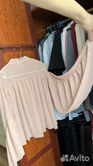 Блуза розово-беж 42-44 stradivarius