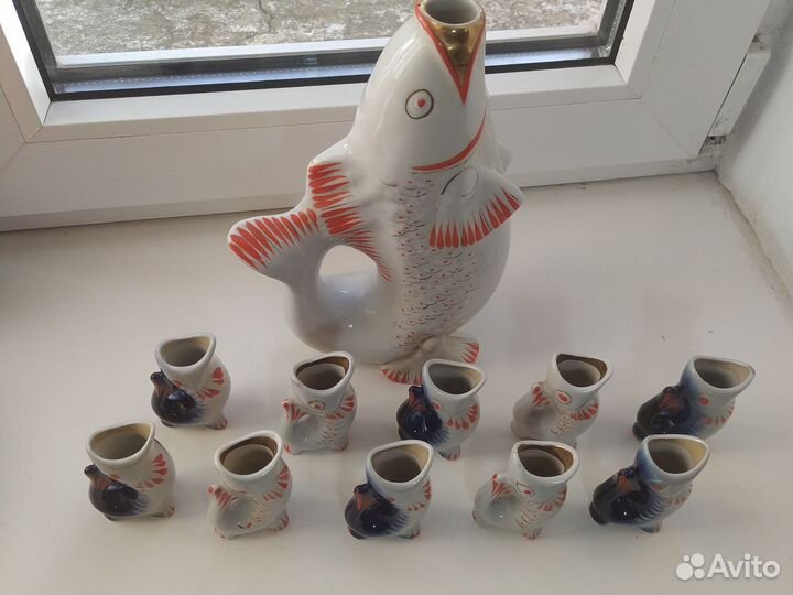 Рыба с рыбками штофы СССР