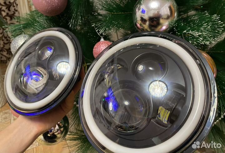 LED фары на Ниву, УАЗ, Мото, газ, ваз