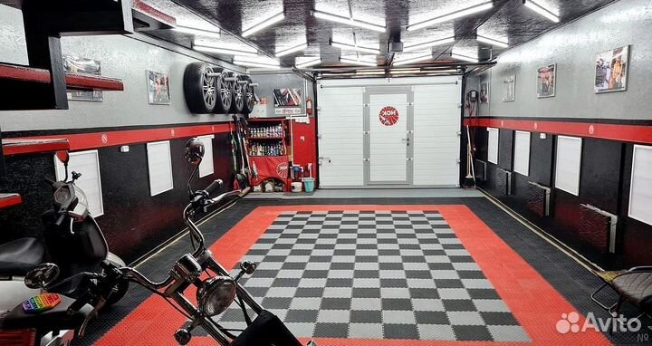 Модульная плитка пвх для гаража