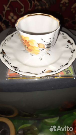 Кофейные тройки (чашка и два блюдца) лфз