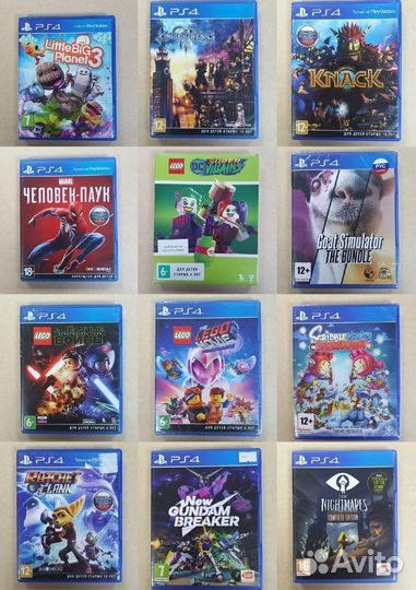 Sony PS4 игры ps5