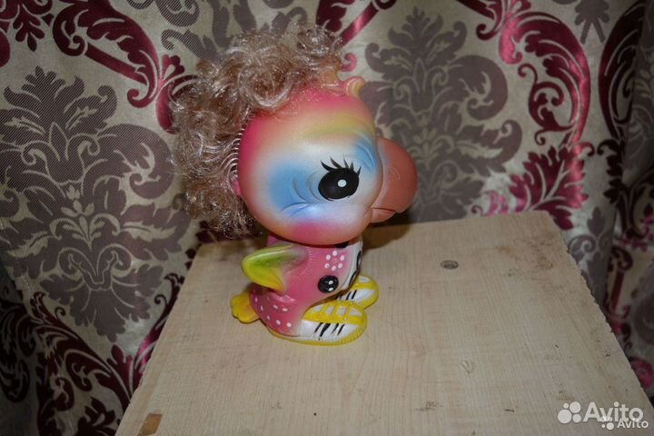 Резиновая игрушка СССР Попугай - Красавчик в отлич