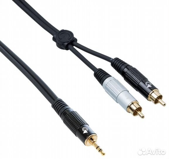 Кабель miniJack-2RCA Bespeco eaymsr500 5 m