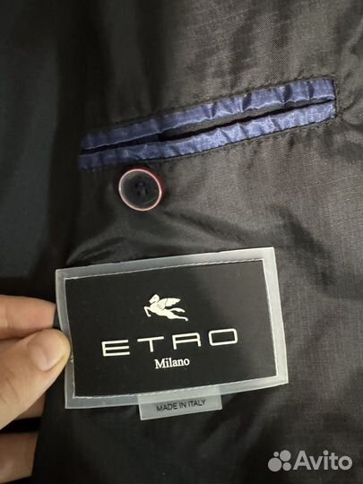 Etro Milano made in italy плащевка мужской